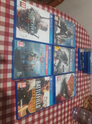 Lote 5 Juegos PS4: God of War, Witcher 3, Battlefi