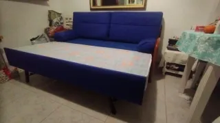 Sofá Cama Azul 2 Plazas