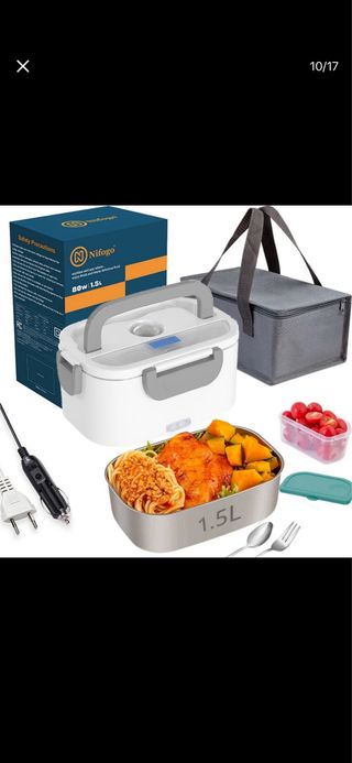 Fiambrera Eléctrica Calentador Comida 1.5L