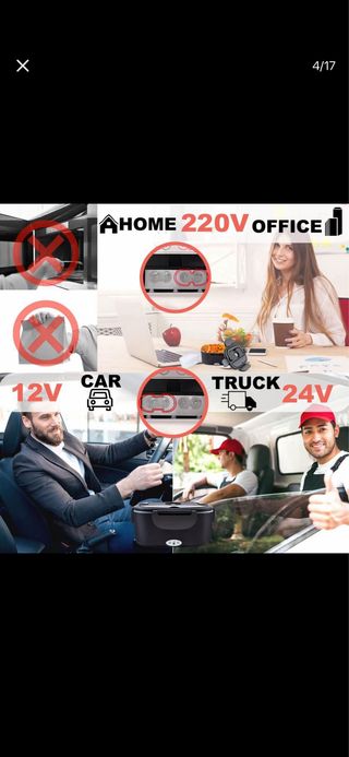 Fiambrera Eléctrica Calentador Comida 1.5L