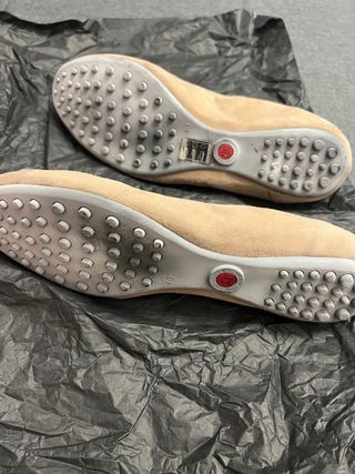 Bailarinas beige con pedrería Talla 40