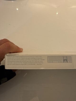 Teclado Apple Numérico Blanco y Plata