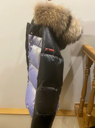 Cazadora acolchada bicolor señora