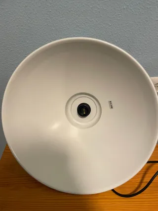 Set de tres lámparas industriales de metal y plást