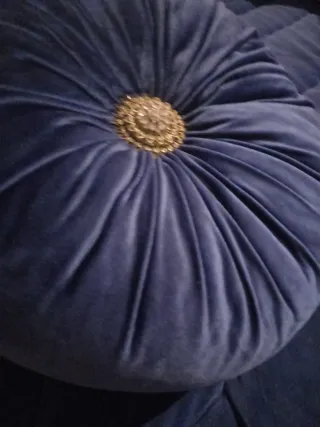 Sofá Marroquí Azul con Cortinas