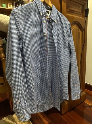 Camisa Tommy Hilfiger Cuadros Azul Talla S