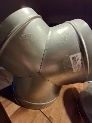 Bifurcacion 250mm de conducto metálico