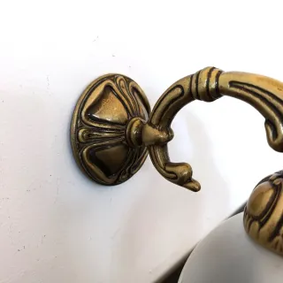 Aplique bronce y cristal