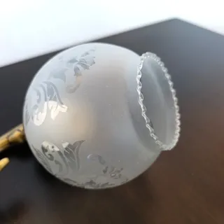 Aplique bronce y cristal