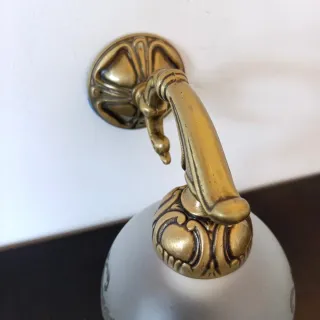 Aplique bronce y cristal