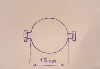 Faro moto clásica con rejilla protectora