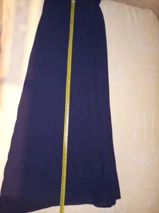 Vestido de fiesta largo,  azul marino