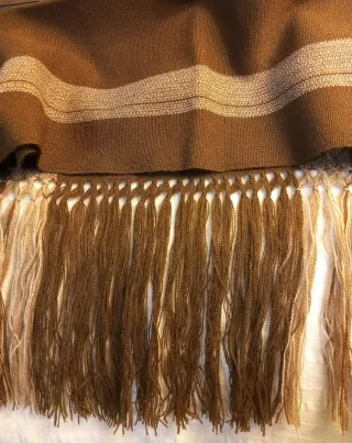 Bufanda Guanaquito Lana Beige y Marrón