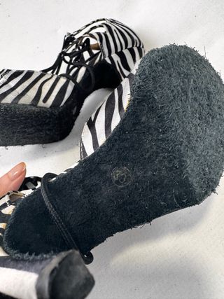 Zapatos Baile Latino cebra Talla 38