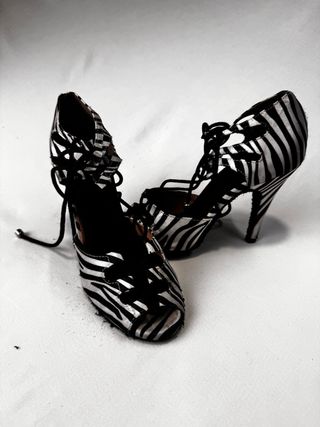 Zapatos Baile Latino cebra Talla 38