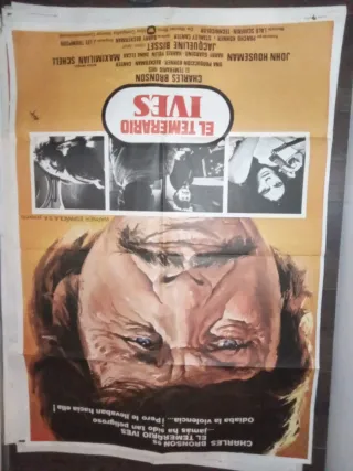 Cartel Cine El Temerario Ives Charles Bronson