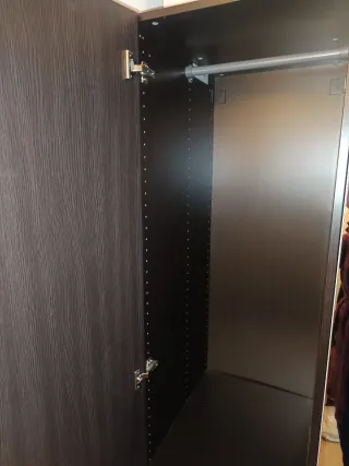 Armario Pax Ikea Negro Marrón Oscuro