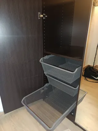 Armario Pax Ikea Negro Marrón Oscuro