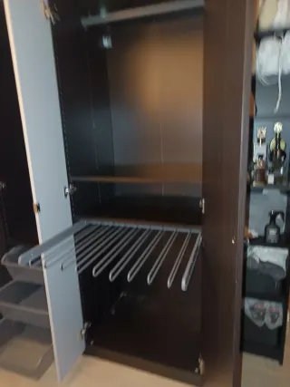 Armario Pax Ikea Negro Marrón Oscuro