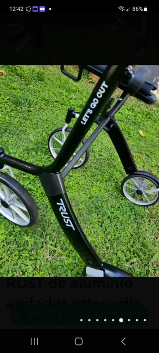 Andador Ortopedia Aluminio Plegable