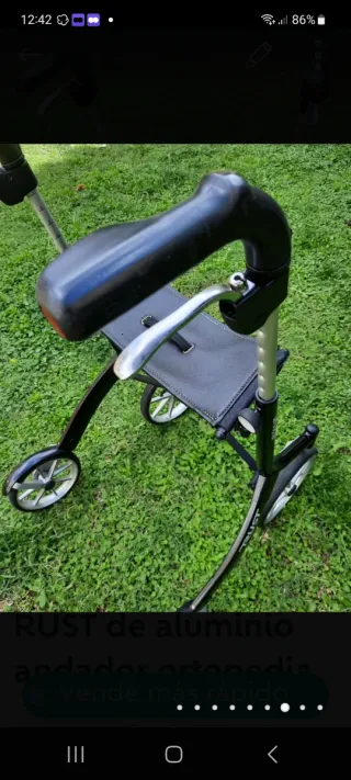 Andador Ortopedia Aluminio Plegable