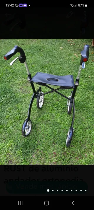 Andador Ortopedia Aluminio Plegable