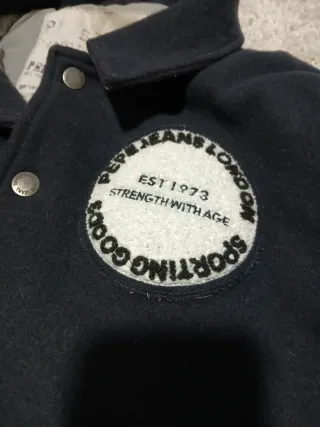 Chaqueta varsity Pepe Jeans London de cuero · L