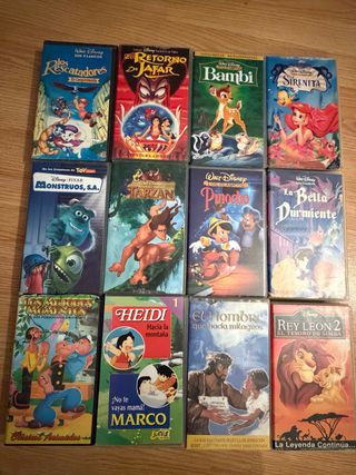 Lote Películas VHS Disney Clásicos