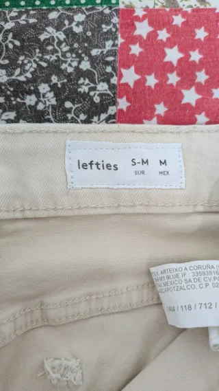 Pantalón campana beige