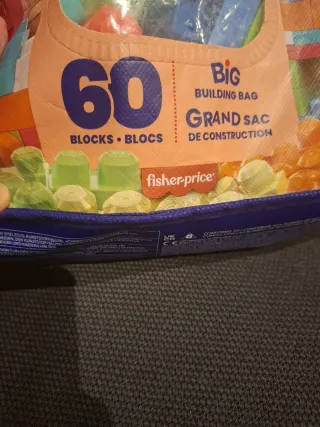 Mega Bloks Bolsa Grande 60 Piezas +1 Año