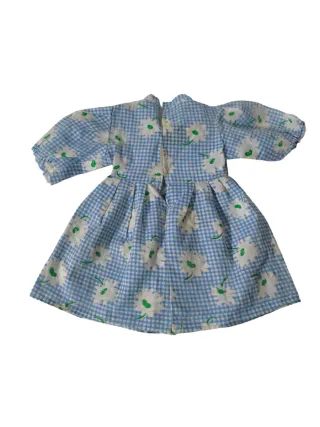 Vestido Muñeca Vintage Flores Azules