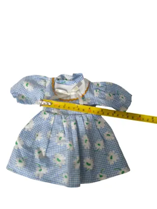 Vestido Muñeca Vintage Flores Azules