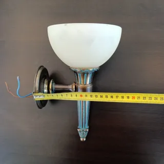 Apliques bronce y cristal