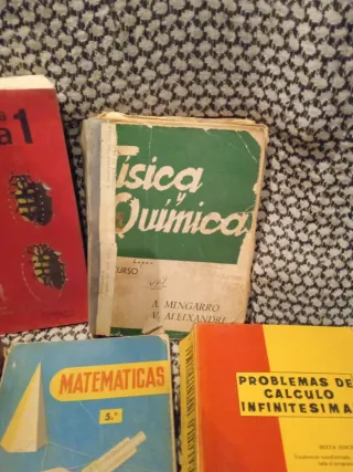 Lote libros estudio años 60, 70 y 80