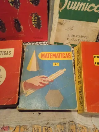 Lote libros estudio años 60, 70 y 80
