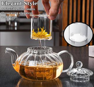 Tetera de vidrio de borosilicato 650 ml