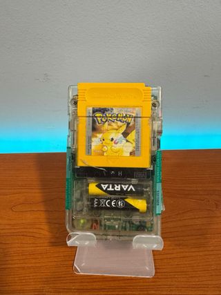 Game Boy trasparente + Pokemon Giallo