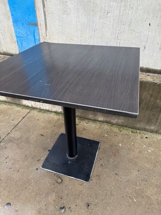 Mesa Hostelería Pie Metal Tablero Melamina