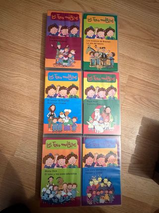 Lote 6 VHS Las Tres Mellizas (Español)