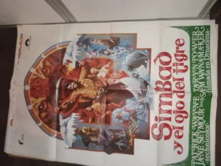 Cartel Cine Sinbad y el ojo del tigre
