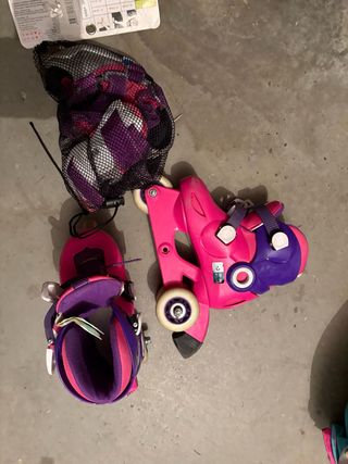 Patines niña y protecciones