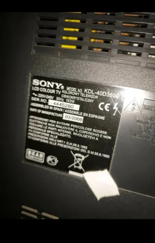 TV Sony 40 Negra