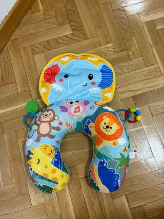 Cojín Tummy Time Elefante y Selva