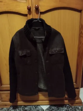 Chaquetón Zara Hombre Talla M Marrón