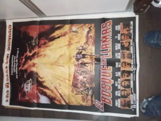 Cartel Cine El Bosque en Llamas