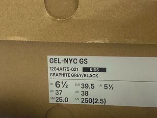 ASICS GEL Zapatillas Negras y Grises