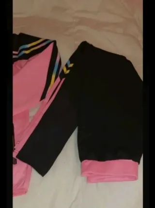 Conjunto Minitong Negro y Rosa Talla 14