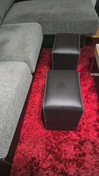 Sofá Chaise Longue Gris y Negro