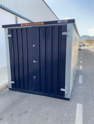 Caseta contenedor metalico herramientas y almacen