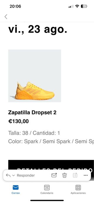 Zapatillas Adidas Amarillas Talla 38